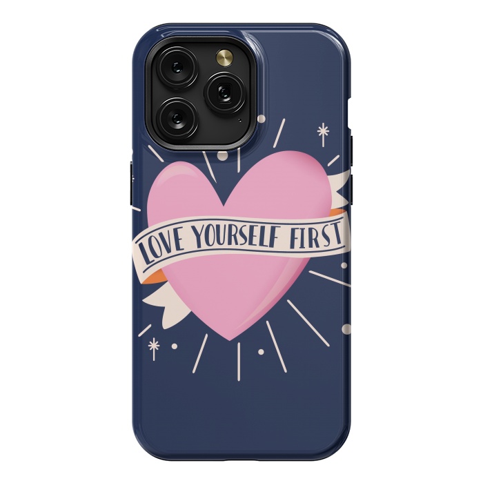 iPhone 15 Pro Max StrongFit Love Yourself First, Happy Valentine's Day 2 by Jelena Obradovic