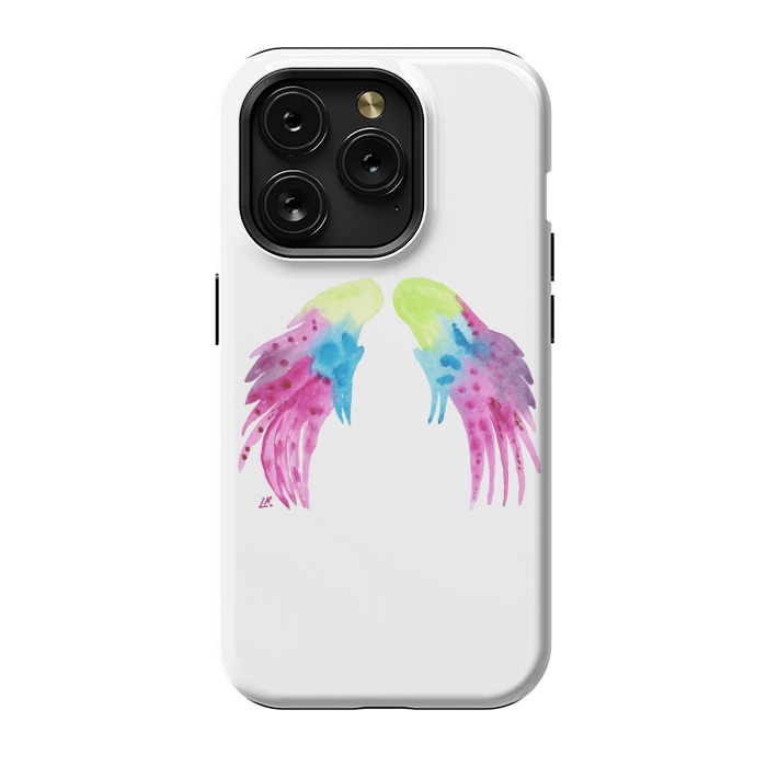 iPhone 15 Pro StrongFit Angel wings watercolor  by ArtKingdom7