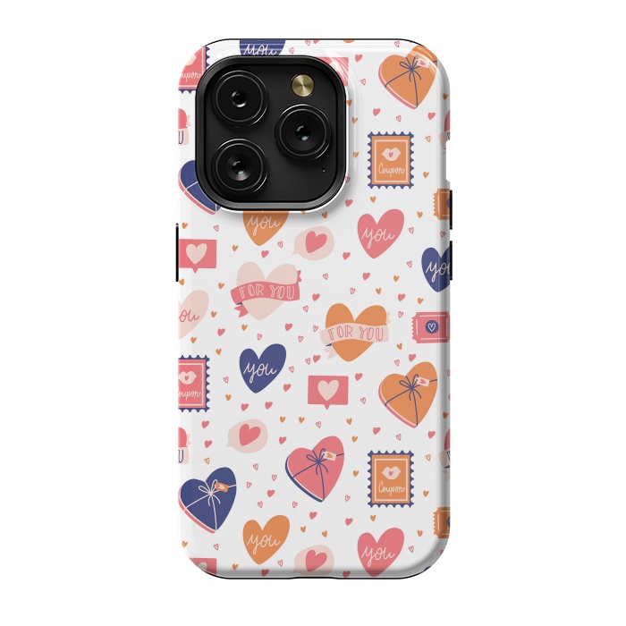 iPhone 15 Pro StrongFit Valentine pattern 06 by Jelena Obradovic