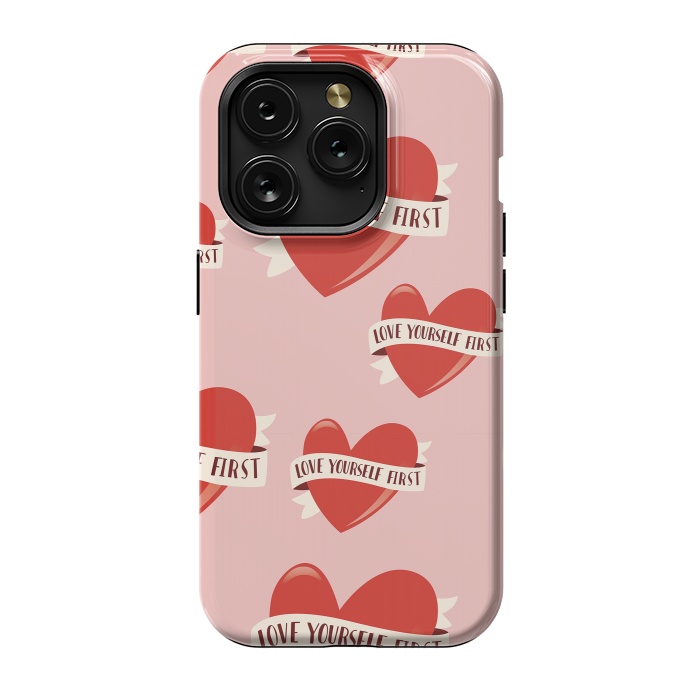 iPhone 15 Pro StrongFit Valentine pattern 13 by Jelena Obradovic
