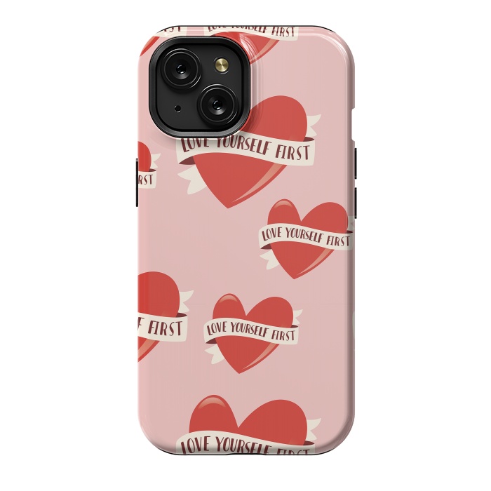 iPhone 15 StrongFit Valentine pattern 13 by Jelena Obradovic