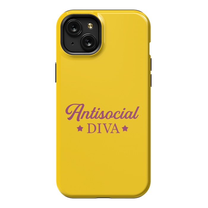 iPhone 15 Plus StrongFit Antisocial diva by Dhruv Narelia