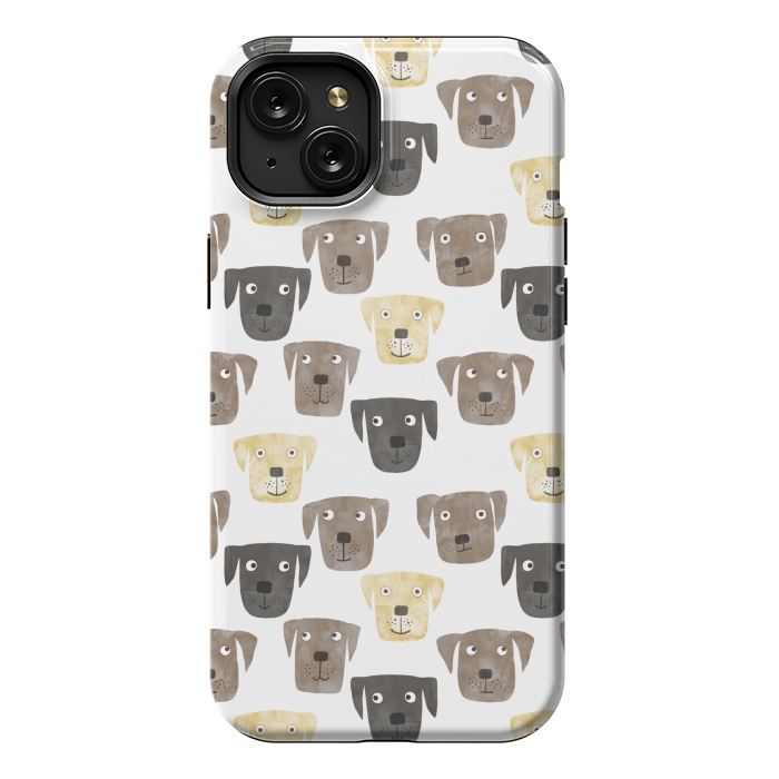 iPhone 15 Plus StrongFit Labrador Retriever Dogs by Nic Squirrell