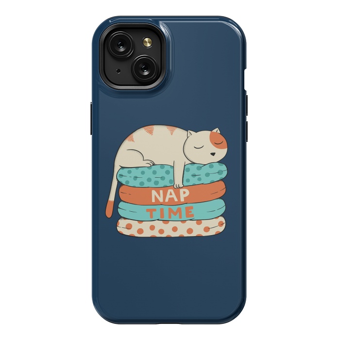 iPhone 15 Plus StrongFit Cat Nap by Coffee Man