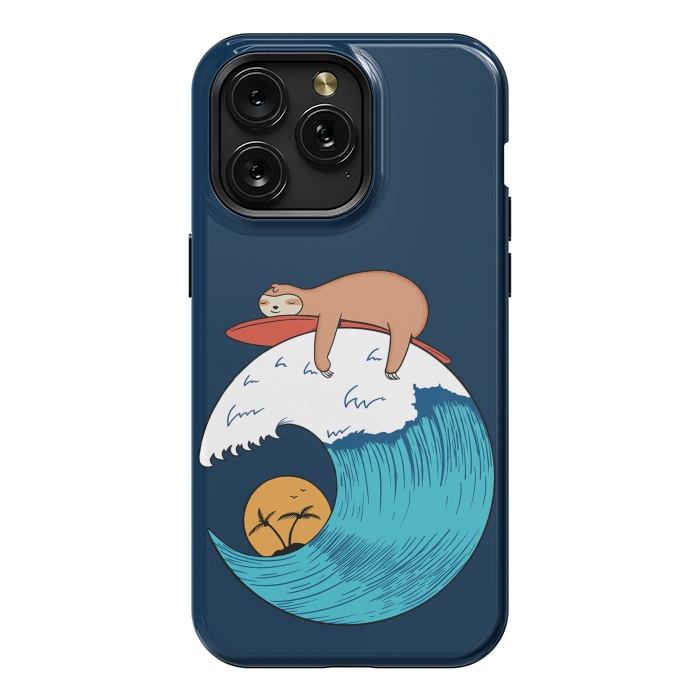 iPhone 15 Pro Max StrongFit Sloth Beach by Coffee Man
