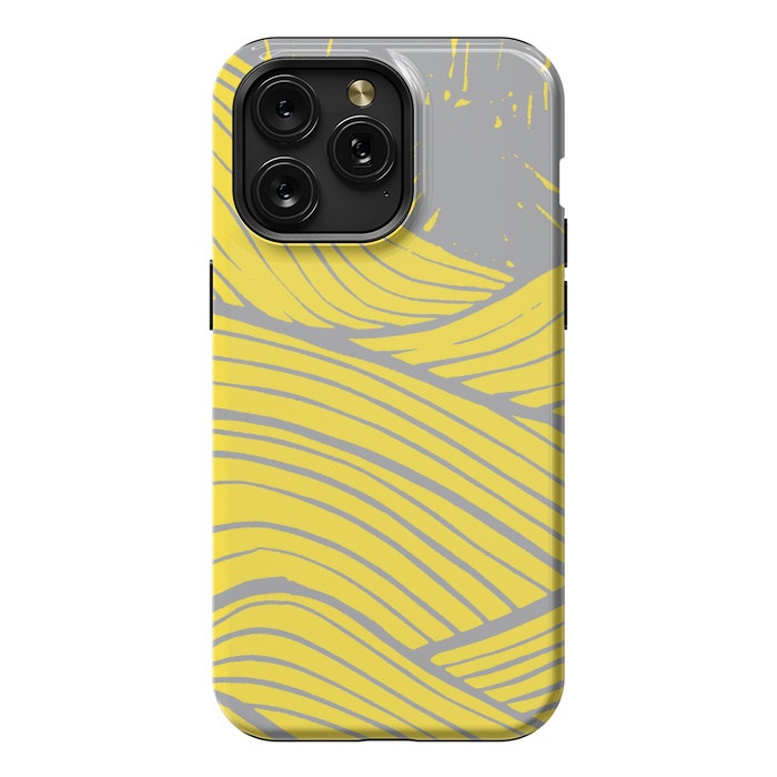 iPhone 15 Pro Max StrongFit The yellow waves by Steve Wade (Swade)