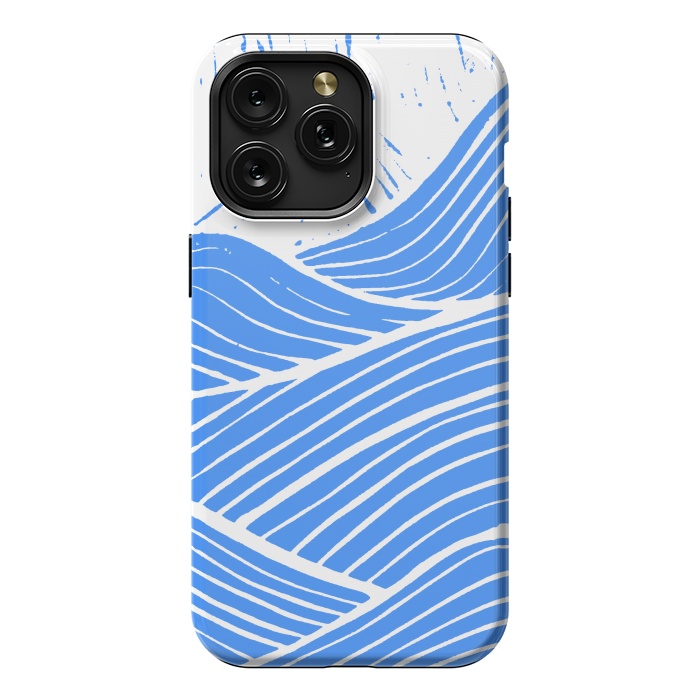 iPhone 15 Pro Max StrongFit The blue and white waves by Steve Wade (Swade)
