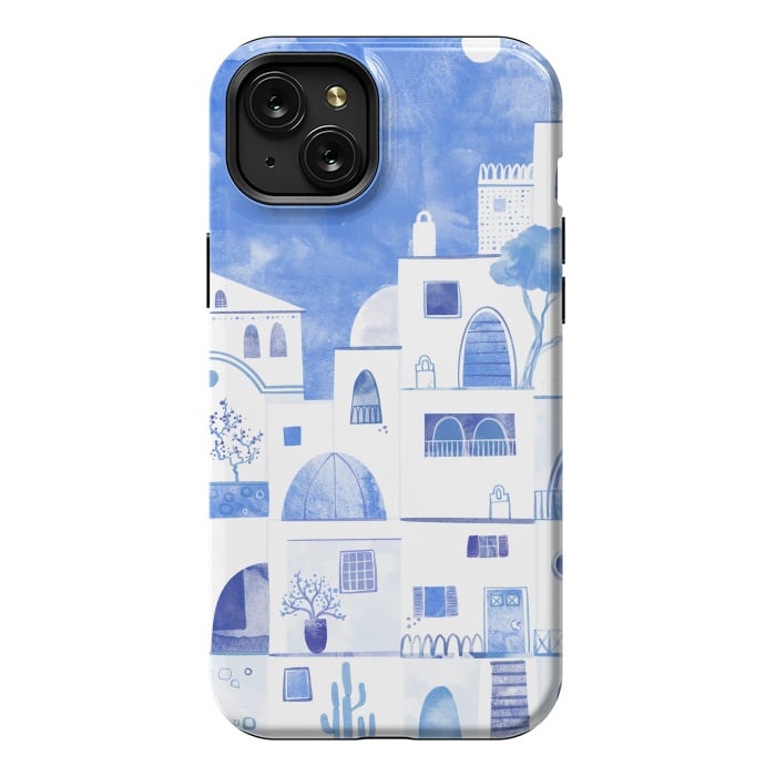 iPhone 15 Plus StrongFit Santorini by Nic Squirrell