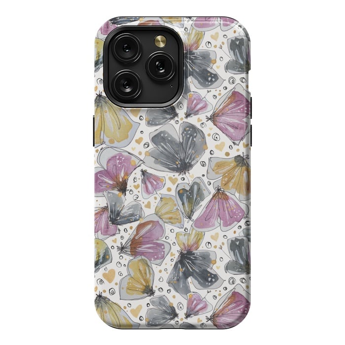 iPhone 15 Pro Max StrongFit Fabulous Flowery Flowers by Paula Ohreen