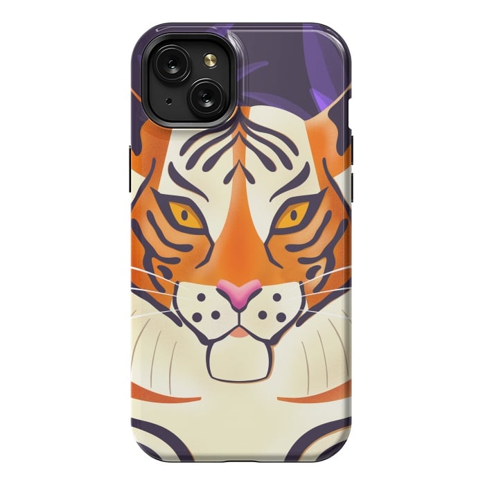 iPhone 15 Plus StrongFit Tiger 001 Wildlife by Jelena Obradovic
