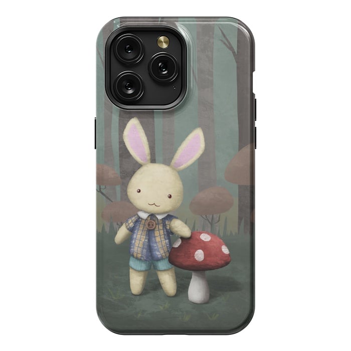 iPhone 15 Pro Max StrongFit Cute bunny by Laura Nagel