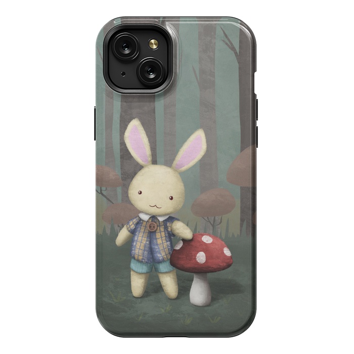 iPhone 15 Plus StrongFit Cute bunny by Laura Nagel