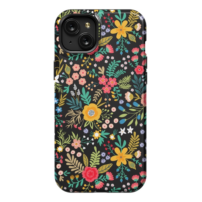 iPhone 15 Plus StrongFit Elegant Floral Pattern by ArtsCase
