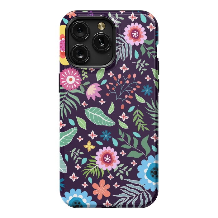 iPhone 15 Pro Max StrongFit Colourful Flowers by ArtsCase