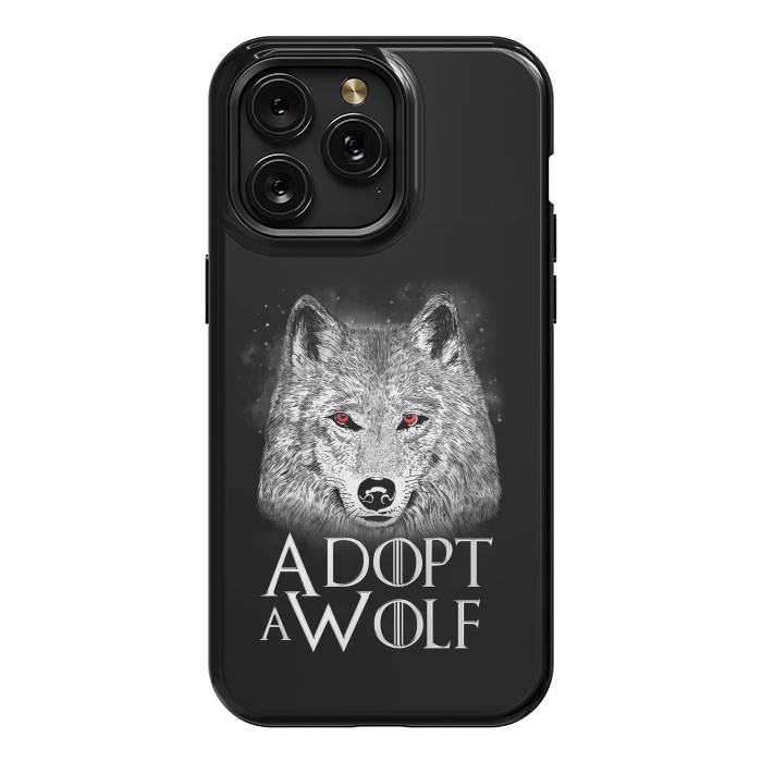 iPhone 15 Pro Max StrongFit Adopt a Wolf by eduely