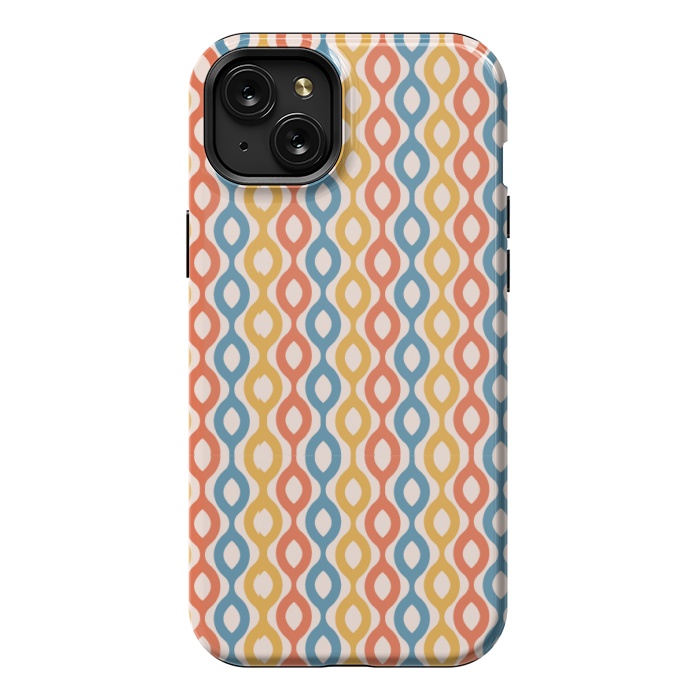 iPhone 15 Plus StrongFit multi color chains pattern by MALLIKA