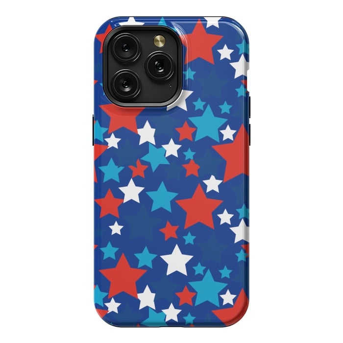 iPhone 15 Pro Max StrongFit patriotic stars  by haroulita