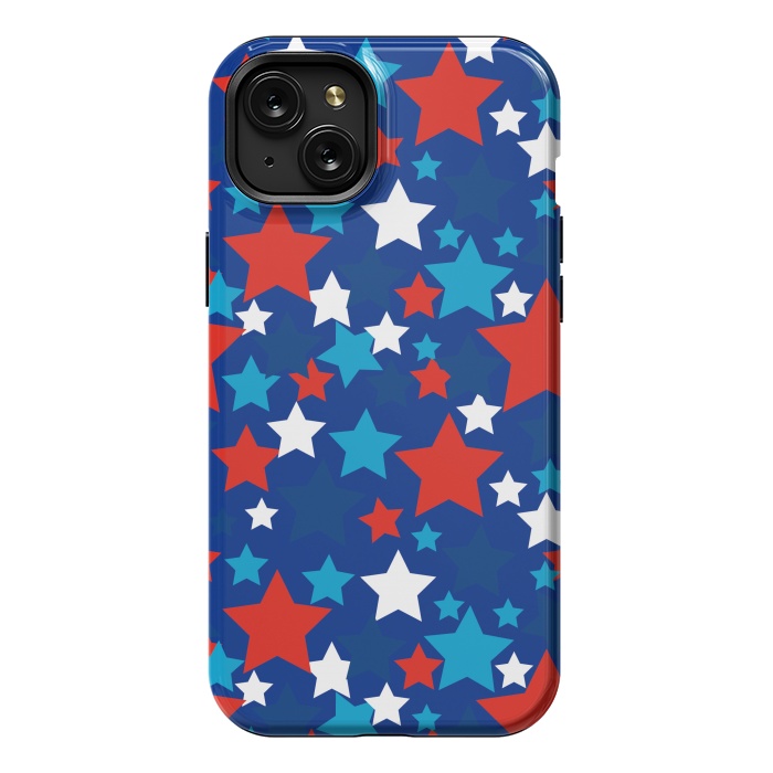 iPhone 15 Plus StrongFit patriotic stars  by haroulita