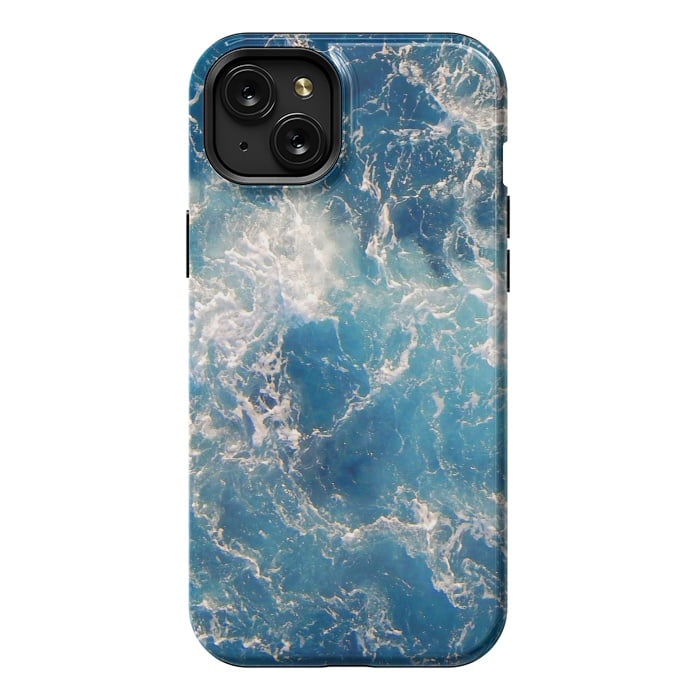 iPhone 15 Plus StrongFit ocean waves by haroulita