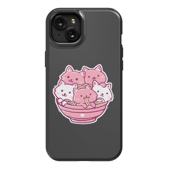 iPhone 15 Plus StrongFit Cat Ramen by eduely