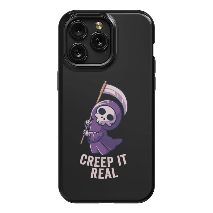 iPhone 15 Pro Max StrongFit Creep It Real - Skull by eduely