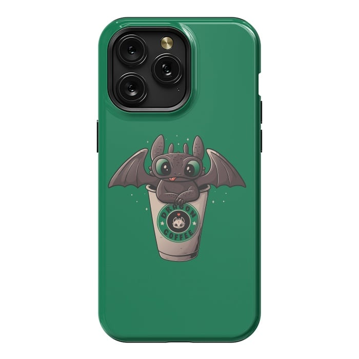 iPhone 15 Pro Max StrongFit Dragon Coffee by eduely