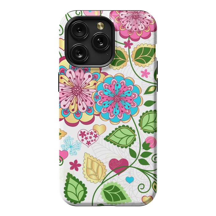 iPhone 15 Pro Max StrongFit Design Floral Pattern by ArtsCase