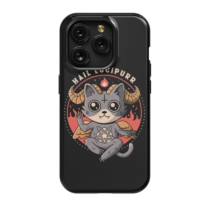 iPhone 15 Pro StrongFit Hail Lucipurr by eduely