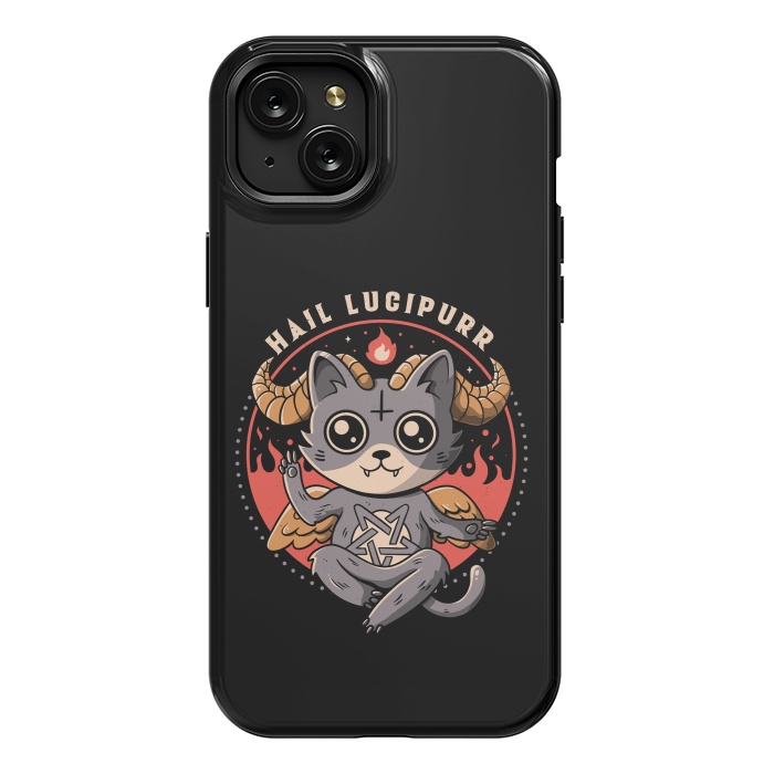 iPhone 15 Plus StrongFit Hail Lucipurr by eduely