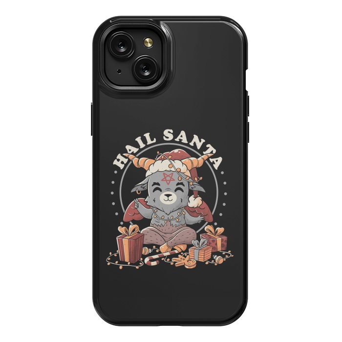 iPhone 15 Plus StrongFit Hail Santa by eduely