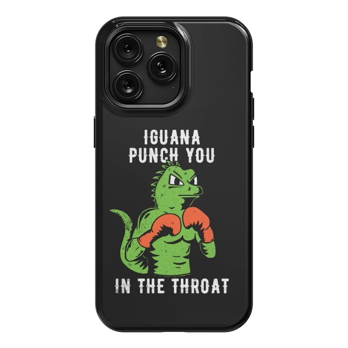 iPhone 15 Pro Max StrongFit Iguana Punch You by eduely
