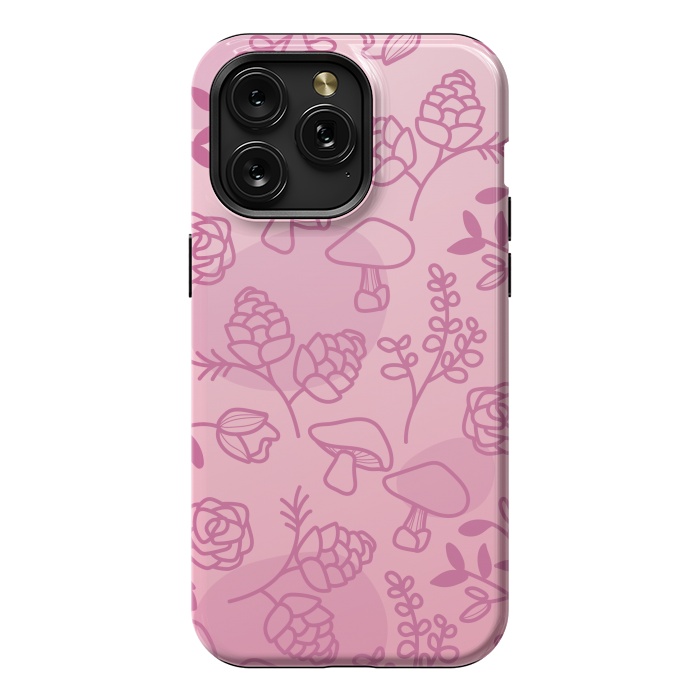 iPhone 15 Pro Max StrongFit Flores Rosa by daivos
