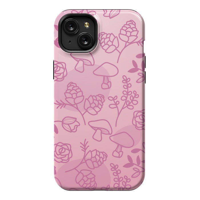 iPhone 15 Plus StrongFit Flores Rosa by daivos