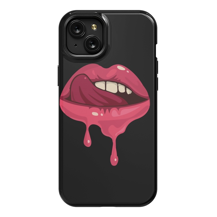 iPhone 15 Plus StrongFit crazy lips 2 by MALLIKA