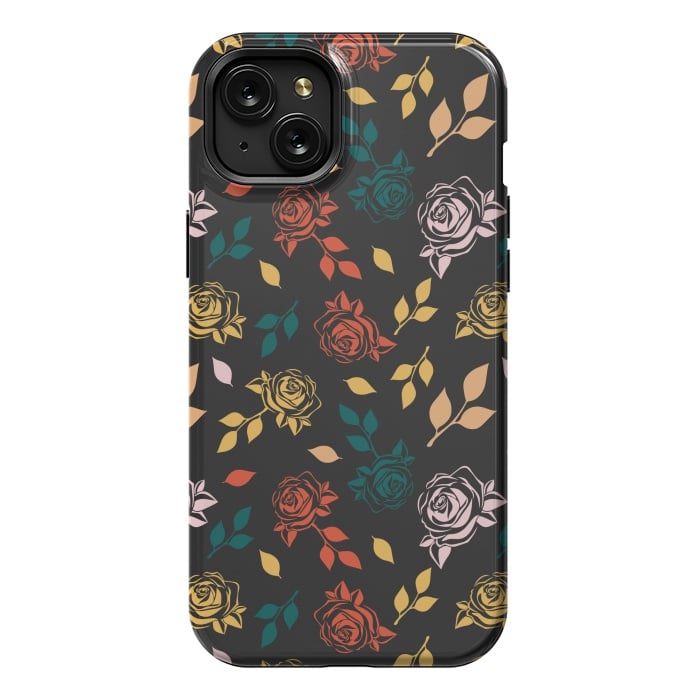 iPhone 15 Plus StrongFit Rose Floral by TMSarts