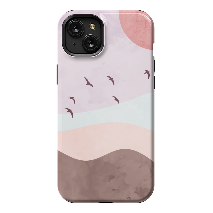iPhone 15 Plus StrongFit pink pastel evening by MALLIKA