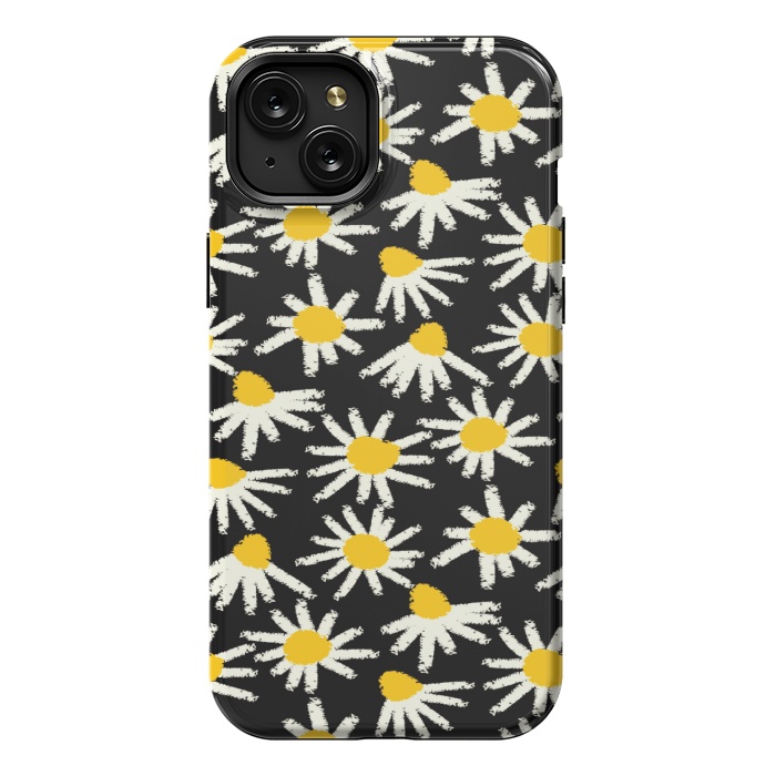 iPhone 15 Plus StrongFit cute white flowers  by MALLIKA