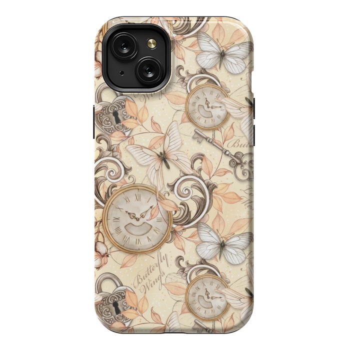 iPhone 15 Plus StrongFit aesthetic butterfly pattern by MALLIKA