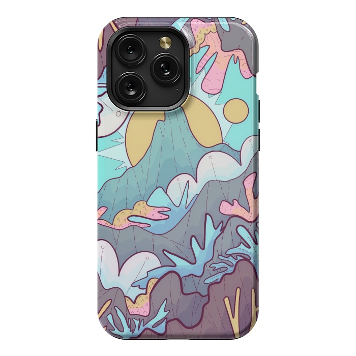 iPhone 15 Pro Max StrongFit Coral mountain reef by Steve Wade (Swade)