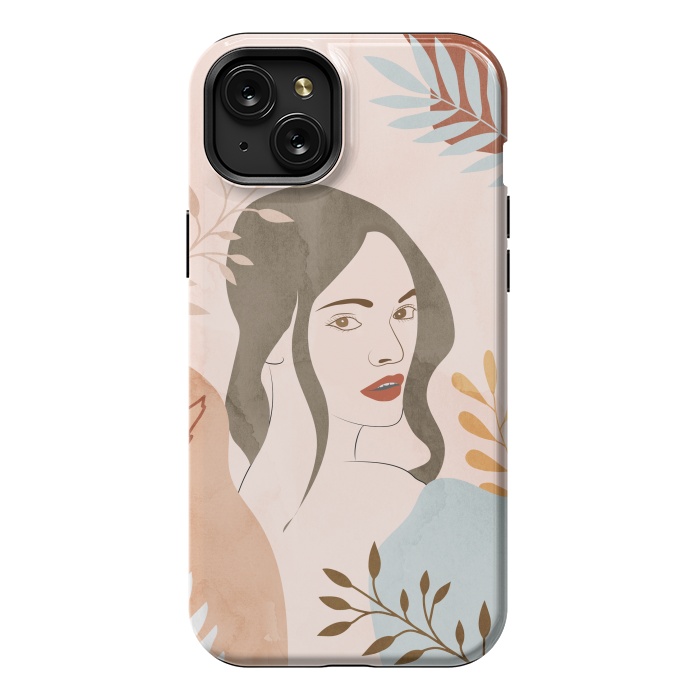 iPhone 15 Plus StrongFit Cute Lady Looing at You by Creativeaxle