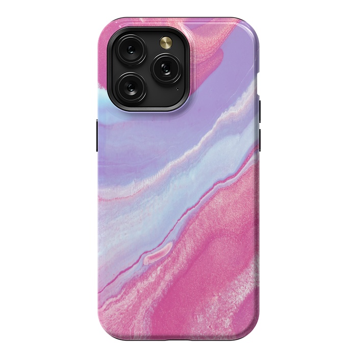 iPhone 15 Pro Max StrongFit Pink Wave by Ashley Camille
