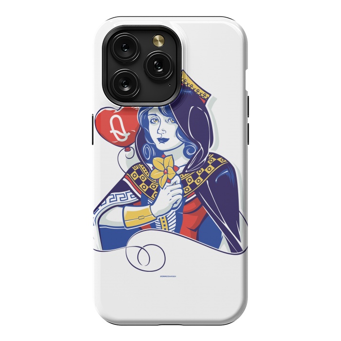 iPhone 15 Pro Max StrongFit Queen of hearts by Draco