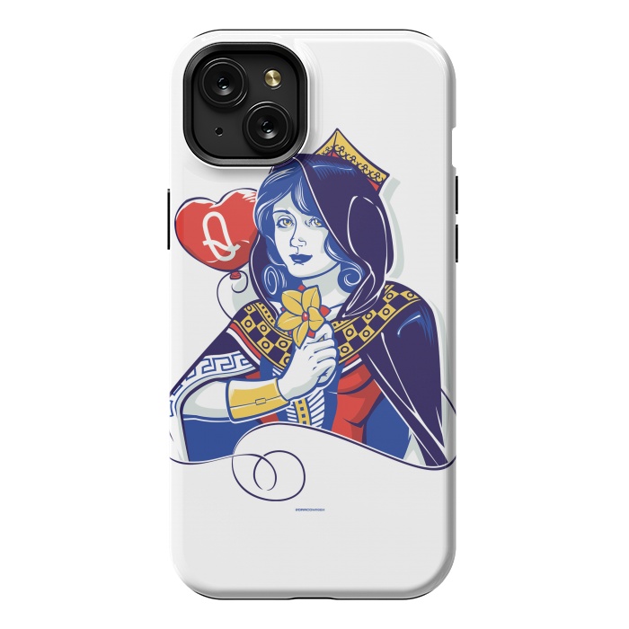 iPhone 15 Plus StrongFit Queen of hearts by Draco