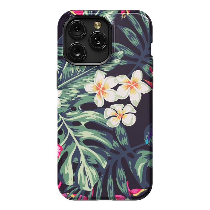 iPhone 15 Pro Max StrongFit Tropical Floral Pattern XVII by ArtsCase