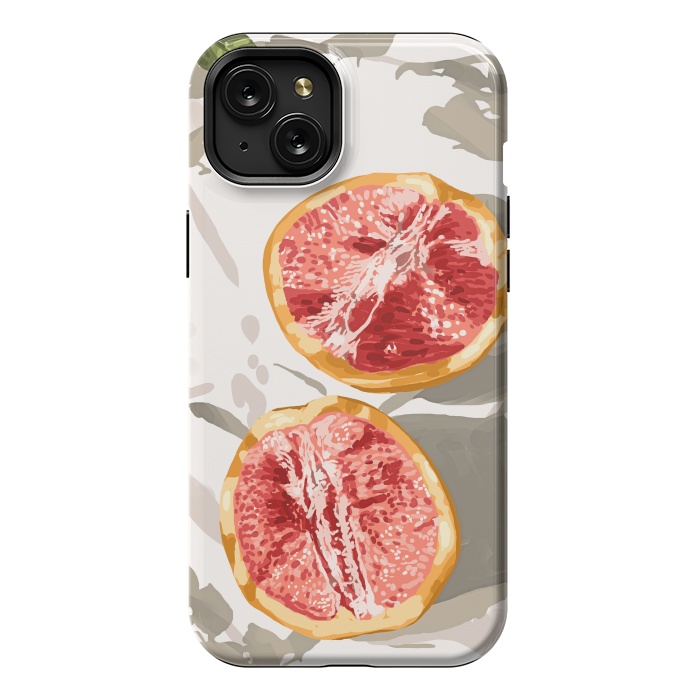 iPhone 15 Plus StrongFit Grapefruit Kinda Zest For Life by Uma Prabhakar Gokhale