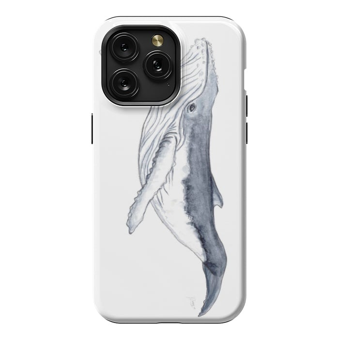 iPhone 15 Pro Max StrongFit Humpback whale baby Megaptera novaeangliae by Chloe Yzoard