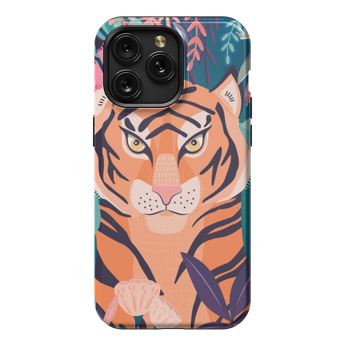 iPhone 15 Pro Max StrongFit Tiger in nature by Jelena Obradovic