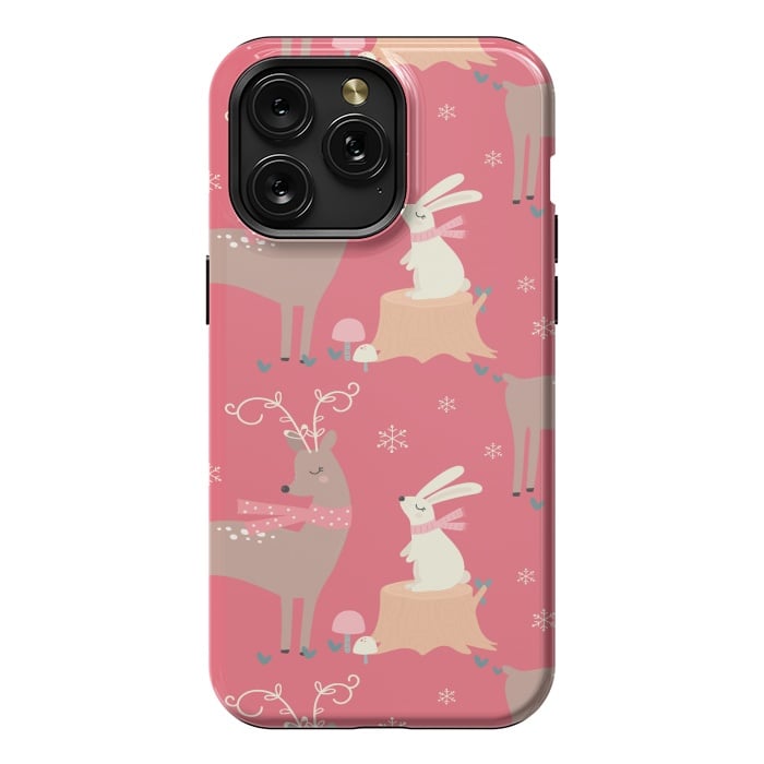 iPhone 15 Pro Max StrongFit deers and rabbits by haroulita