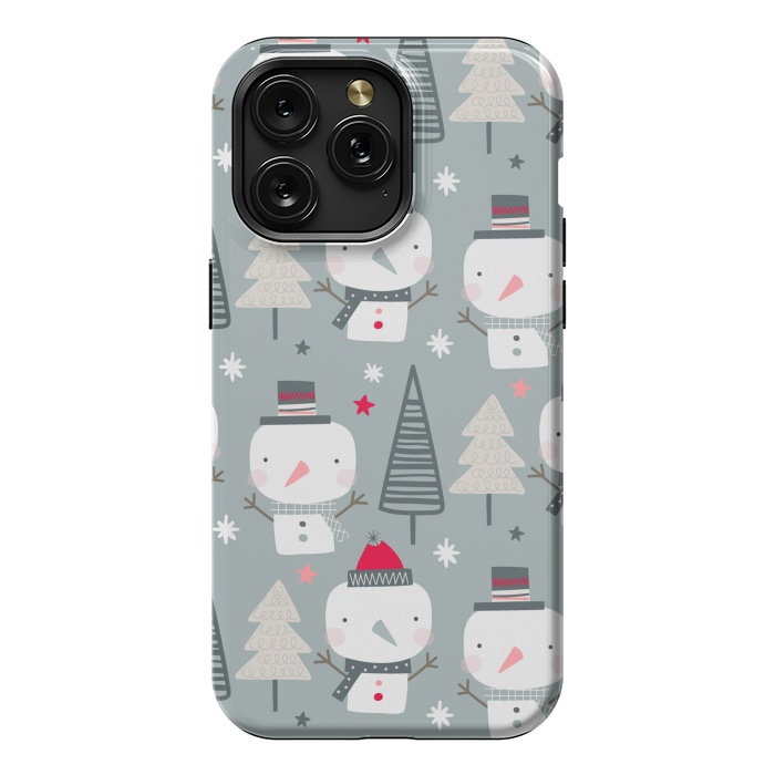 iPhone 15 Pro Max StrongFit xmas snowman  by haroulita