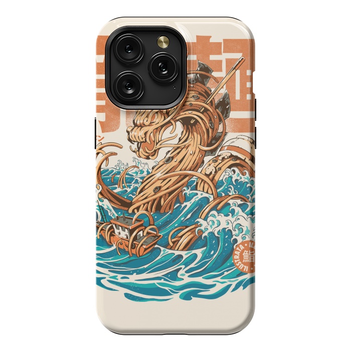 iPhone 15 Pro Max StrongFit Great Ramen Dragon off Kanagawa by Ilustrata